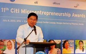 In his keynote, Central Bank Governor Amando Tetangco said the awards is one tangible example of a successful and meaningful partnership against poverty, with Citi, the Citi Foundation, the MCPI and the Bangko Sentral working together toward a shared goal. 