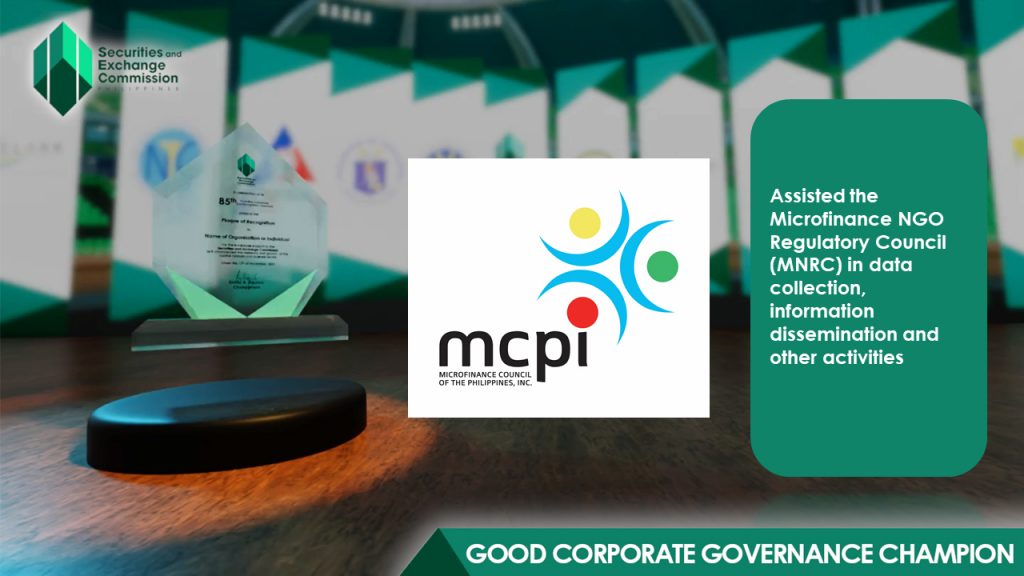 MCPI Bags Good Corporate Governance Champion Award