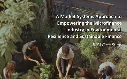 A Market Systems Approach to Empowering the Microfinance Industry in Environmental Resilience and Sustainable Finance