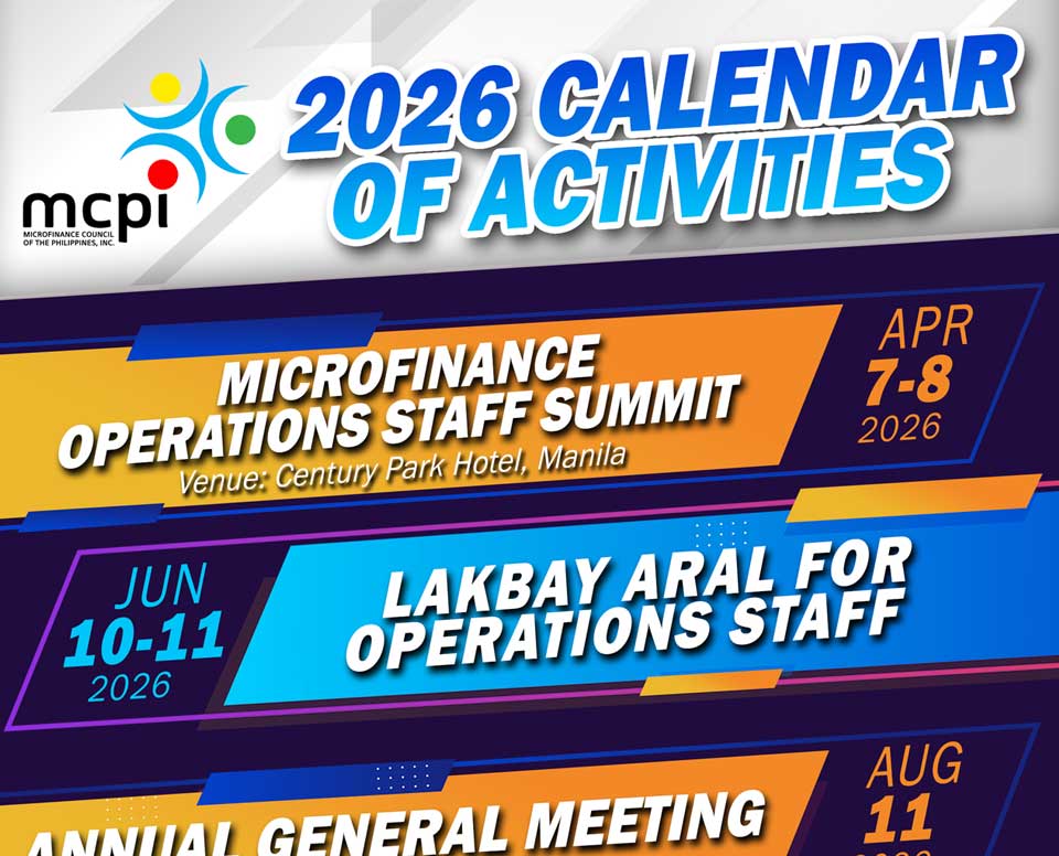 MCPI’s 2026 Calendar of Activities